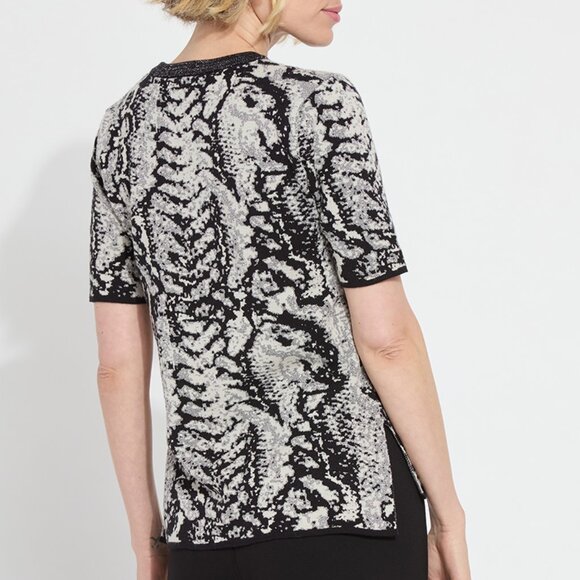 Preston Knit Short Sleeve Sweater - Lysse - Picture 3 of 3